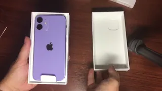 Распаковка iPhone 12 mini purple (unpacking iPhone)