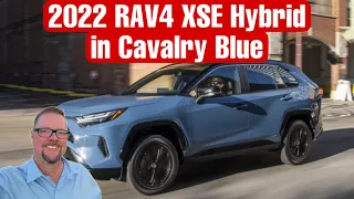 2022 Toyota RAV4 XSE Hybrid Cavalry Blue