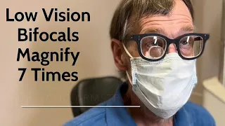Strong Bifocal Helps Legally Blind Man Read and Do His Work