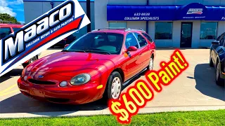 $700 IAA Ford Taurus gets $600 Maaco Paint Job + IAA Gave me a bad Title!!