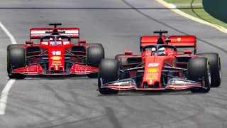 Ferrari F1 2020 vs Ferrari F1 2019 - Melbourne