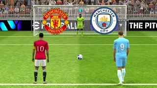 Manchester City Vs Manchester United Match | FA Cup Final | Penalty Shootout Match | Efootball 2024