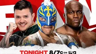 WWE Raw|| Bobby Lashley vs Rey and Dominic Mysterio 2on 1 handicap match