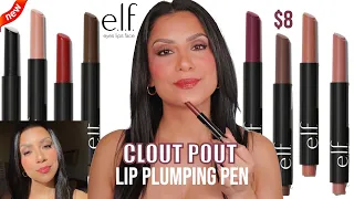 *new $8* e.l.f. COSMETICS POUT CLOUT LIP PLUMPING PEN + NATURAL LIGHTING SWATCHES | MagdalineJanet