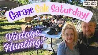 GARAGE SALES SATURDAY! Hunting Vintage In Town Wide Garage Sales