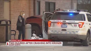 Vehicle crashes into Kroger