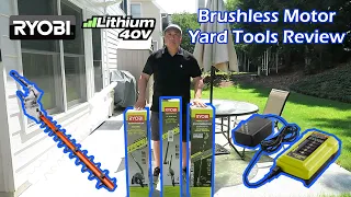 HONEST REVIEW RYOBI 40V Brushless Motor Yard Tools