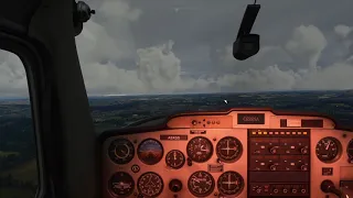 Basic ILS demonstration in Flight Simulator 2020 - flying the Cessna 152