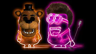 Minions Stuart And Dave Vocoded To FNAF 1 and Never Gonna Give You Up