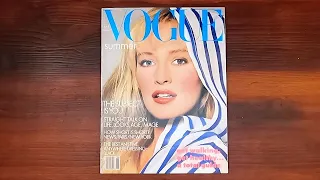 1987 June ASMR Magazine Flip Through: Vogue w Estelle Lefebure, Cindy Crawford, Paulina Porizkova