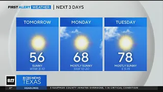 North Texas temps go from mild to brrr