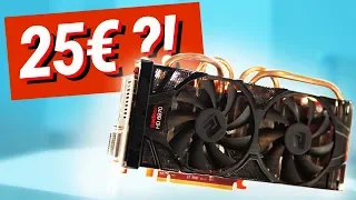 GAMING mit 25€ Grafikkarte?! Der TEST...