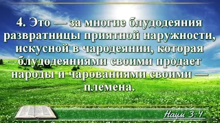 ВидеоБиблия Книга пророка Наума глава 3 читает Бондаренко