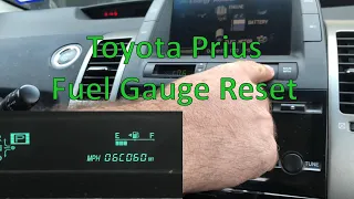 How To Calibrate Your Prius Fuel Gauge