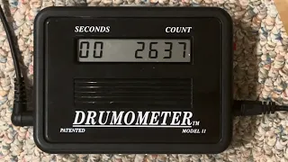 Drumometer 2637 Drum Beats in 60 Seconds and Cessna 172 Prop Plane at 2250 RPM