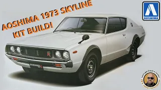 Aoshima Ken & Mary 1973 Datsun Skyline 2000 GT-R Kit Build! P Plate Special!