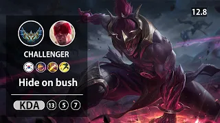 롤 챌린저 정글 리신 T1 Faker 페이커 " Hide on bush " // LOL JUG LeeSin KR Challenger | Patch 12.8✅