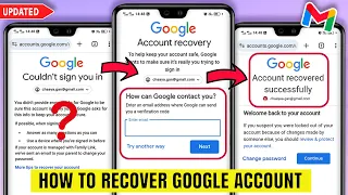How to Recover Google Account 2024 | Google account recovery | How to recover Gmail account 2024 ID