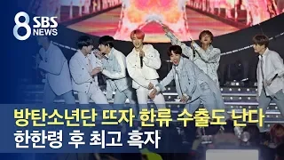 방탄소년단 뜨자 한류 수출도 난다…한한령 후 최고 흑자 / SBS