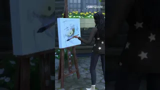 Painting Hack for Skill and Simoleons. Sims 4 #shorts