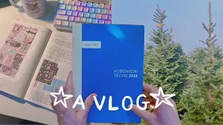 vlog ✶ my hobonichi journal, planner, commonplace system for 2024, and christmas tree weekend