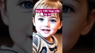 Boy's 100-year Life by AI #aiart #evolution #timelapse  #aigeneratedart