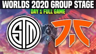 TSM vs FNC Worlds 2020 GROUPS STAGE Day 1 - TEAM SOLOMID vs FNATIC Worlds 2020 GROUPS STAGE D1