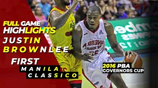 PBA Throwback | Justin Brownlee First Manila Classico Full Game Highlights | RAINING THREES! #pba