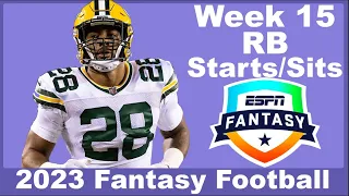 Week 15 RB Starts/Sits | 2023 Fantasy Football