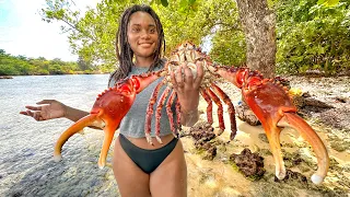 BIGGEST CRAB EVER! Catch, Clean & Cook