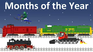 Months of the Year with Trains - The Kids' Picture Show