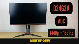 Monitor @agonbyaocph  Q24G2A (165 Hz + 1440p), czyli czerwone podobno szybsze 😈