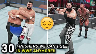 Top 30 Finishers We Can't See In WWE Anymore!! WWE 2K22 Countdown