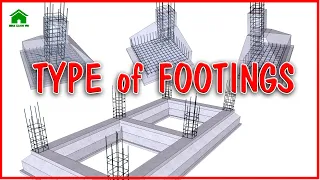 ✅ All Types of Foundations | Types of footings RCC Structure | Green House Construction