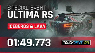 Asphalt 9 ULTIMA RS Special Event - 01.49.773 - Stage 19 with 6⭐ Touchdrive - ICEBERGS & LAVA