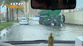 Dubai International City remains flooded days after heavy rain