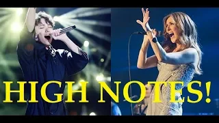 Male Singers Hitting Female Singers High Notes! Pt 2