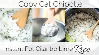 Instant Pot Chipotle Cilantro Lime Rice