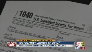 IRS scammer admits to crime