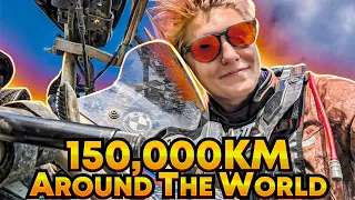 I Rode 150,000 km Around the World |  Milestone Celebration in Yukon, Canada - EP. 264