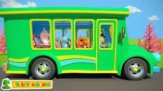 Колеса на автобусі Пісня для малюків + більше Популярний розплідник віршами