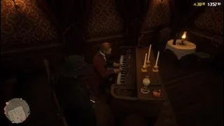 Red Dead Redemption 2 Saloon playing the Christmas songs