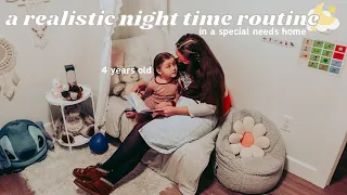 a realistic night time routine in a special needs home | cozy diaries, honest truths & co sleeping🌙