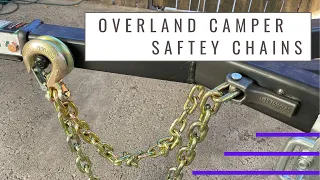 DIY Overland camper trailer build: frame part 7 - Trailer Safety Chains