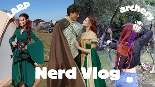 NERD VLOG | larp, archery, swordfights, renaissance faire ⚔️