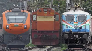 Musical RAILWAY TRACK Sounds | Diesel and Electric Trains at MPS | Train Sound | Indian Railways