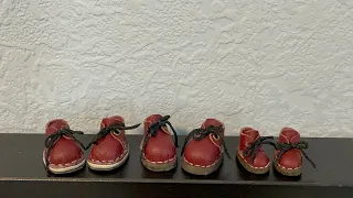 Ботинки для куклы на колодке | Обувь для куклы
