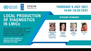 Recording: local production of diagnostics in low- and middle-income countries