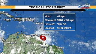 Tropical Storm Bret forms