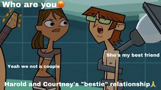 Harold and Courtney being “besties” for 4 mins straight